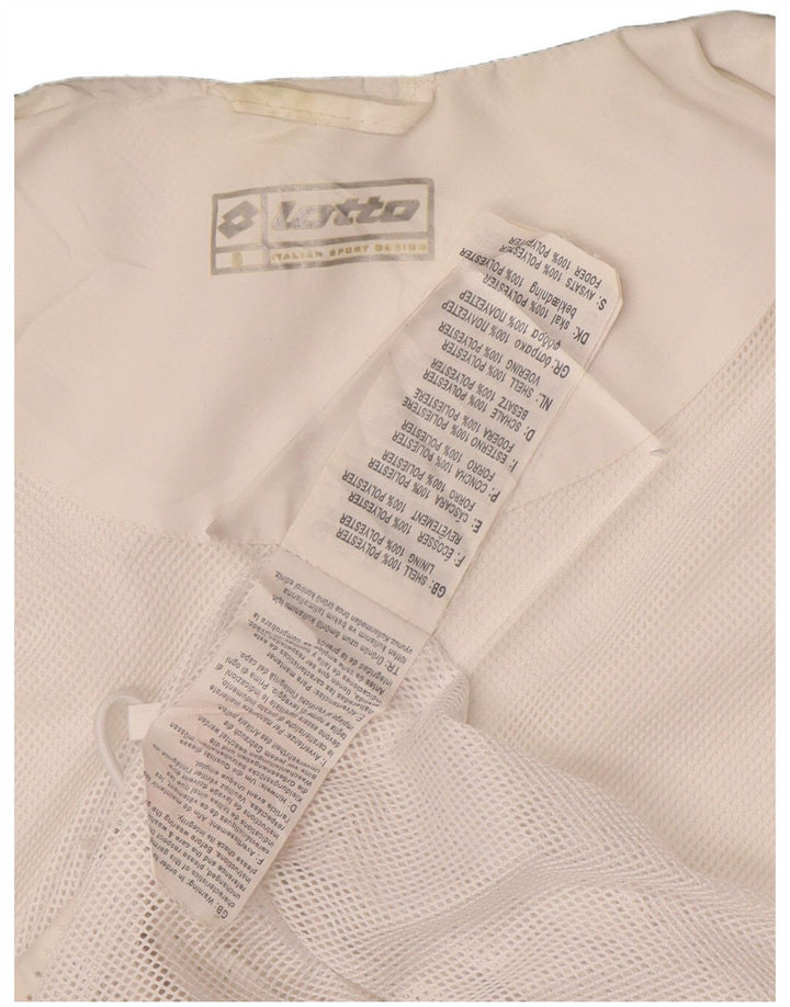 Giacca antipioggia da uomo Lotto UK 36/38 Small Poliestere color block bianco