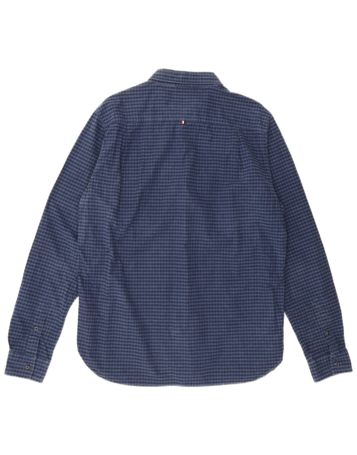 Camicia da uomo Superdry XL in cotone a quadretti blu navy