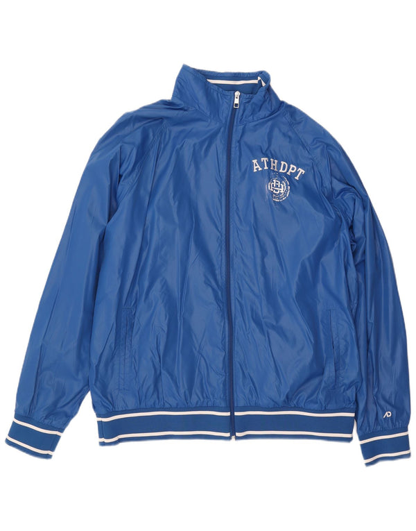 Giacca da ginnastica grafica da uomo NIKE XL in nylon blu