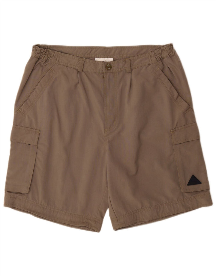 ADIDAS Mens Cargo Shorts Large W34 Beige Polyamide