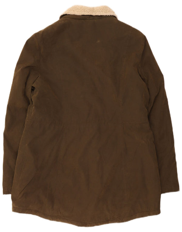 Giacca Parka Sherpa da donna Nautica UK 16 Large Poliestere kaki
