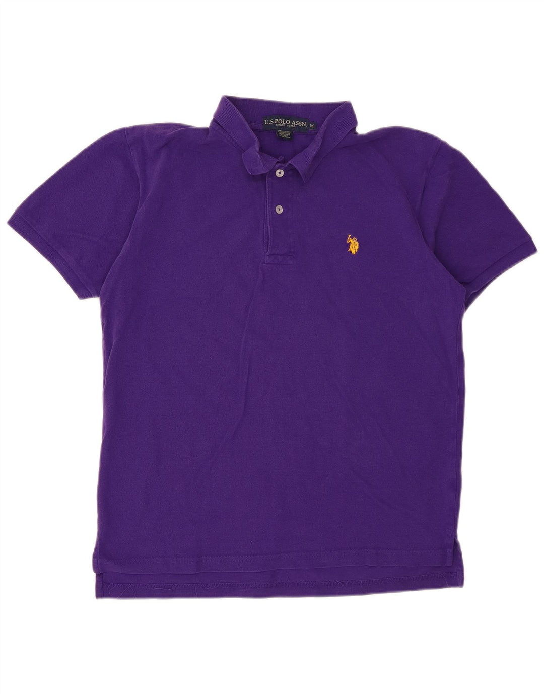 Polo Assn. degli Stati Uniti Polo da uomo in cotone viola medio