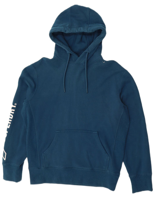 Maglione con cappuccio grafico da uomo SUPERDRY piccolo in cotone blu