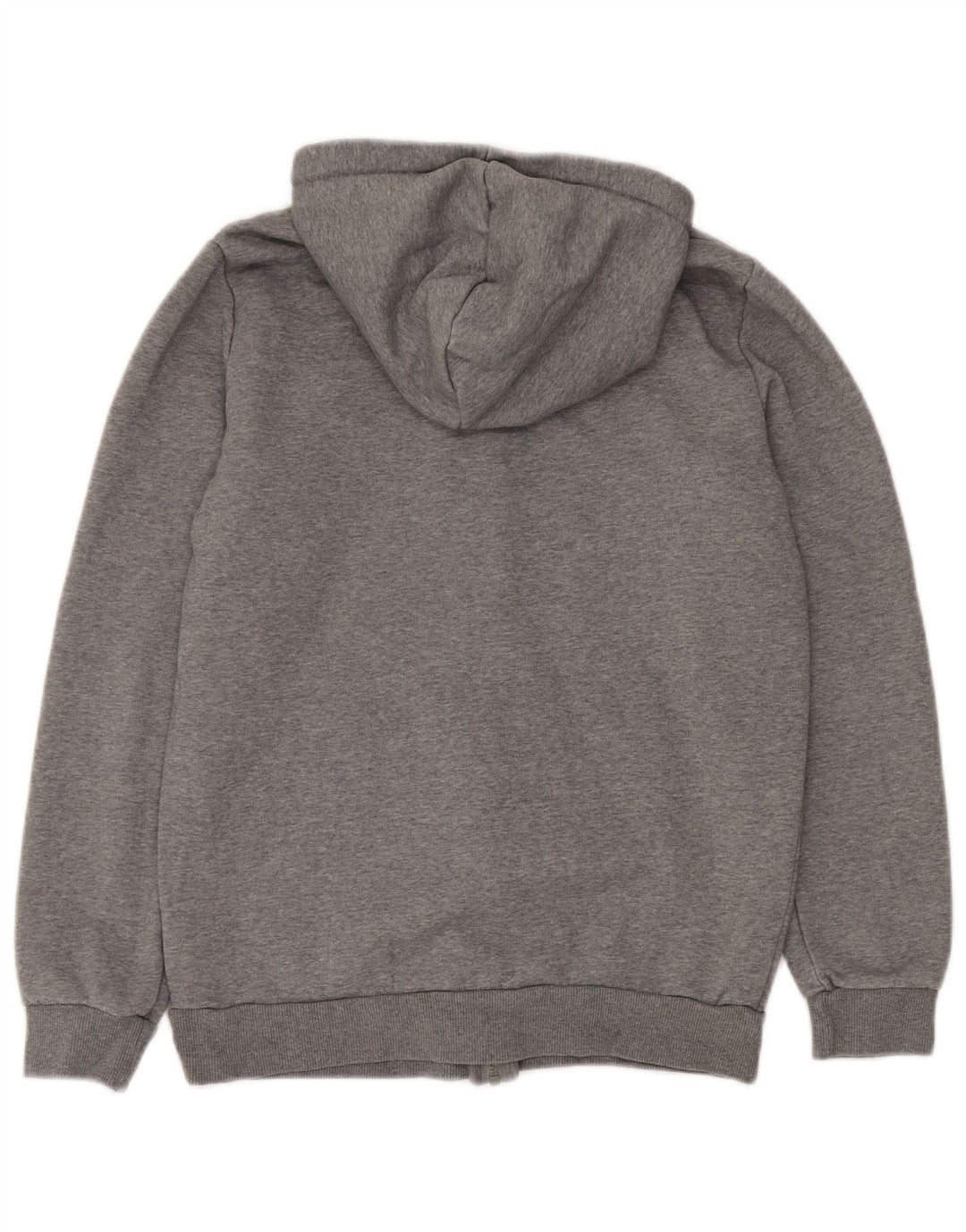 PUMA Felpa con cappuccio e zip grafica da uomo piccola in cotone grigio sportivo