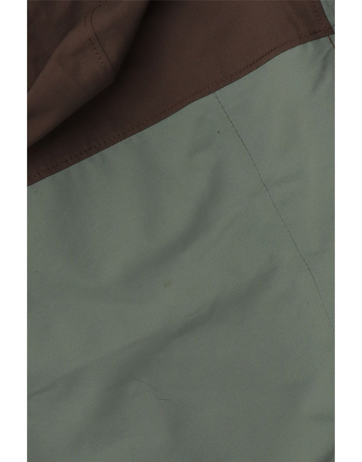 Impermeabile con cappuccio da donna COLUMBIA UK 14 Poliestere color block verde medio