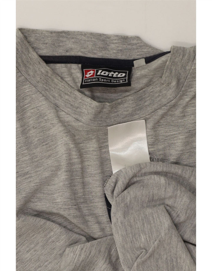 Canotta da uomo Lotto in cotone mélange grigio medio