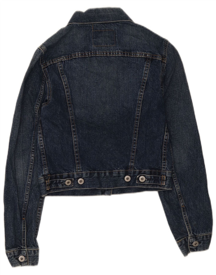 Giacca in denim corta da donna Replay UK 8 piccola in cotone blu