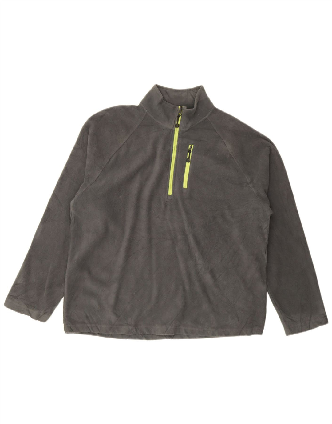 Maglione in pile da uomo Starter con zip e collo UK 42/44 Large Grigio Poliestere