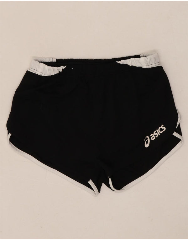 ASICS Womens Sport Shorts UK 14 Medium Black Colourblock Polyester
