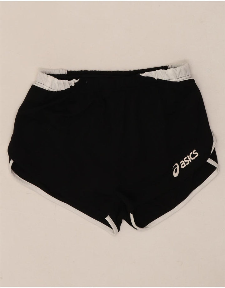 Pantaloncini sportivi ASICS da donna UK 14 Medium Nero Poliestere color block
