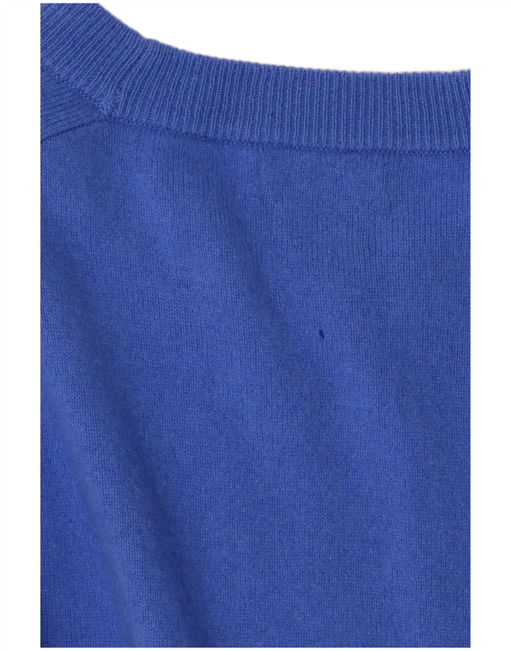 Maglione maglione girocollo da uomo Massimo Dutti XL lana blu