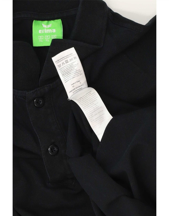 Polo da uomo Erima XL in cotone nero