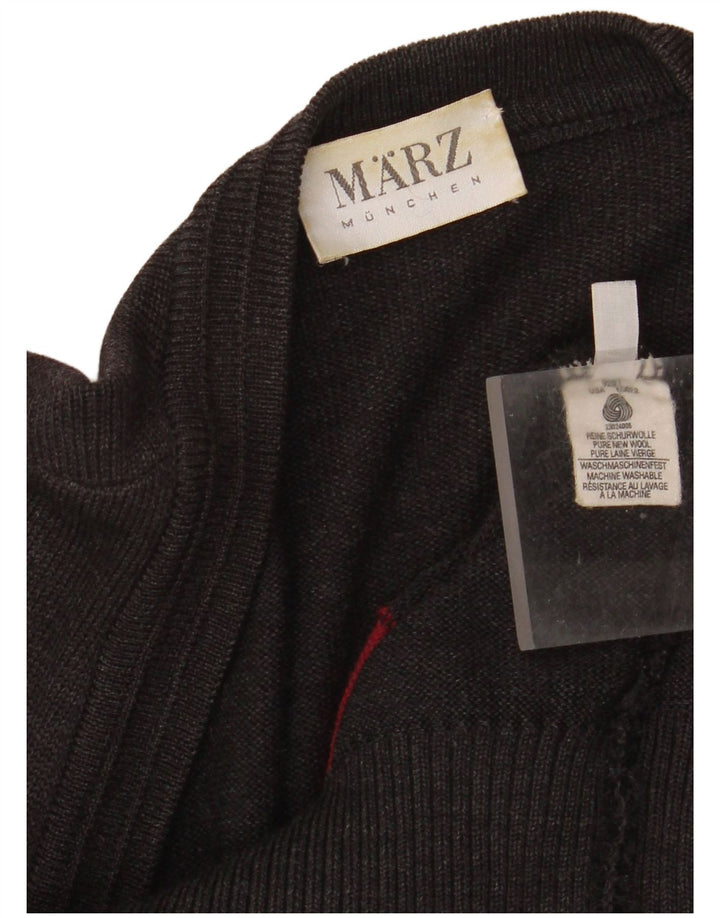 Maglione cardigan da uomo Marz Lana nuova geometrica grigia grande