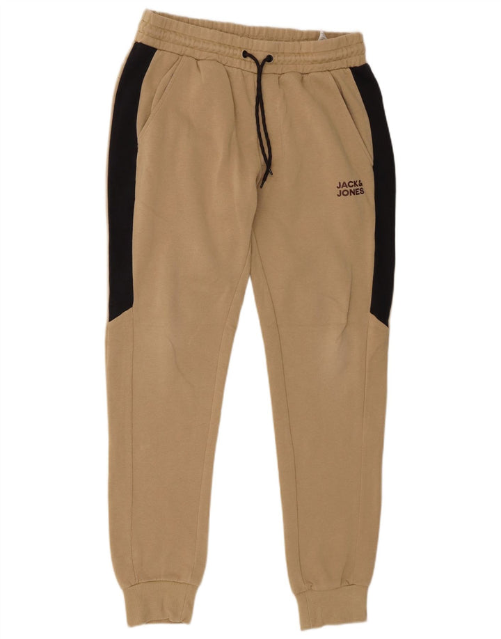 Jack & Jones Pantaloni da tuta da uomo Joggers Beige medio Colorblock