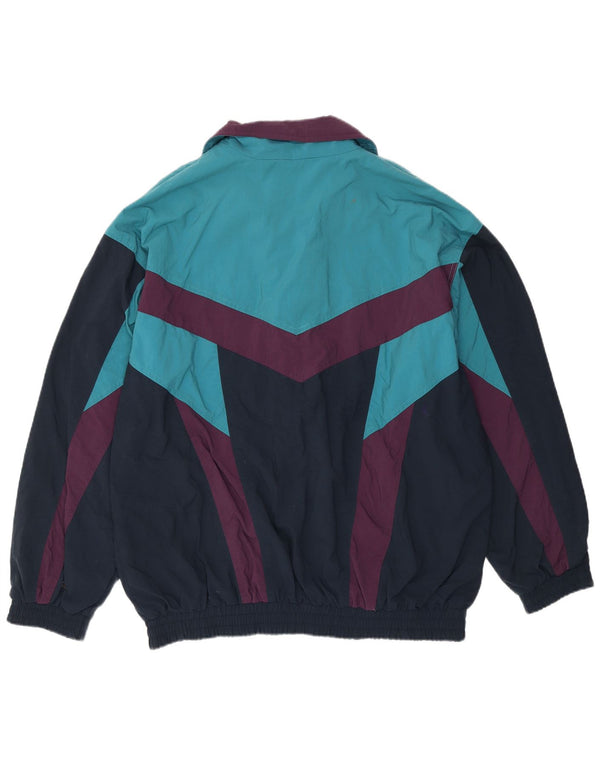 ETIREL Giacca da tuta da uomo vestibilità ampia IT 50 Blu medio Colourblock