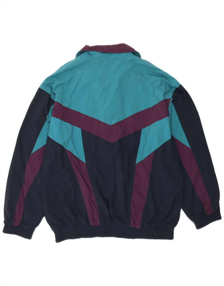 ETIREL Giacca da tuta da uomo vestibilità ampia IT 50 Blu medio Colourblock