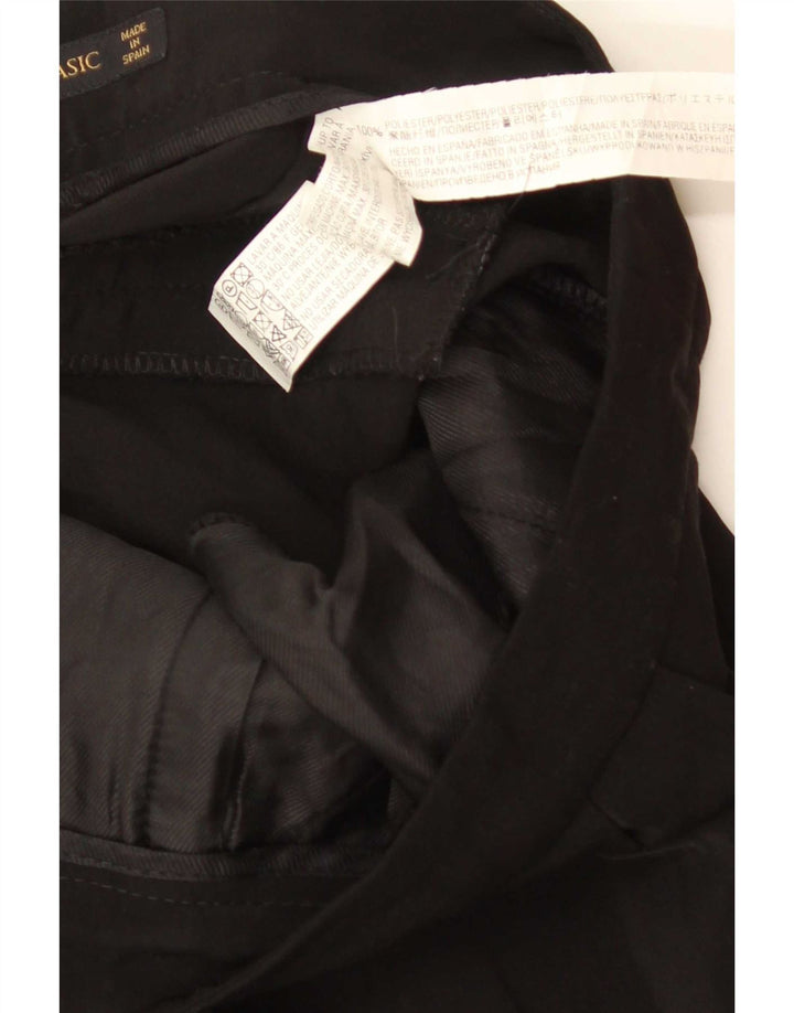 Pantaloni casual con pegging da donna Zara medi W28 L32 poliestere nero