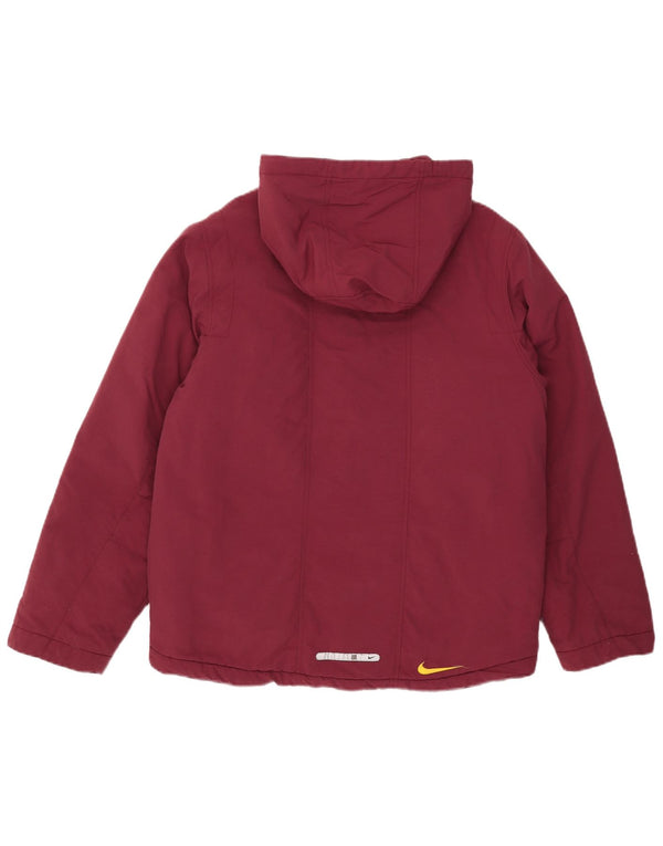 Giacca a vento con cappuccio Nike da ragazzo 14-15 anni XL Bordeaux