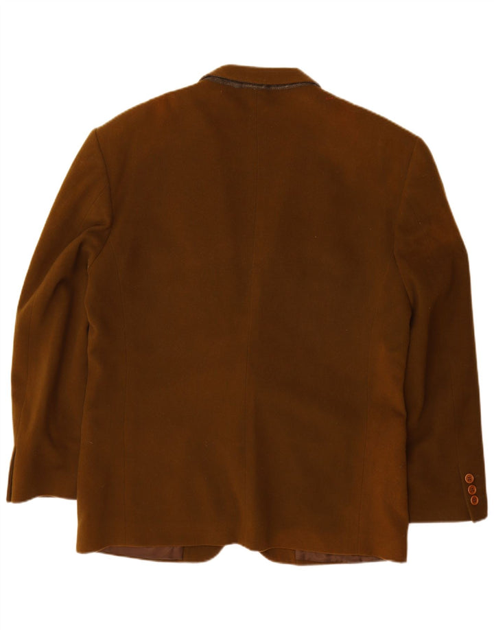 Giacca blazer da uomo a 2 bottoni Valentino IT 52 XL marrone in lana vergine