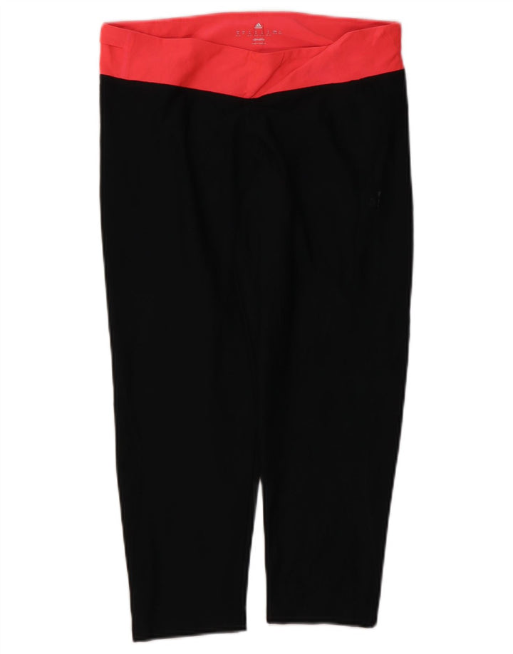 Leggings Adidas Climalite da donna UK 12/14 Poliestere nero medio