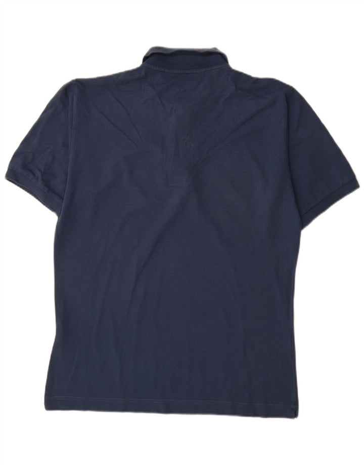 Polo Kappa Uomo Media Cotone Blu Navy