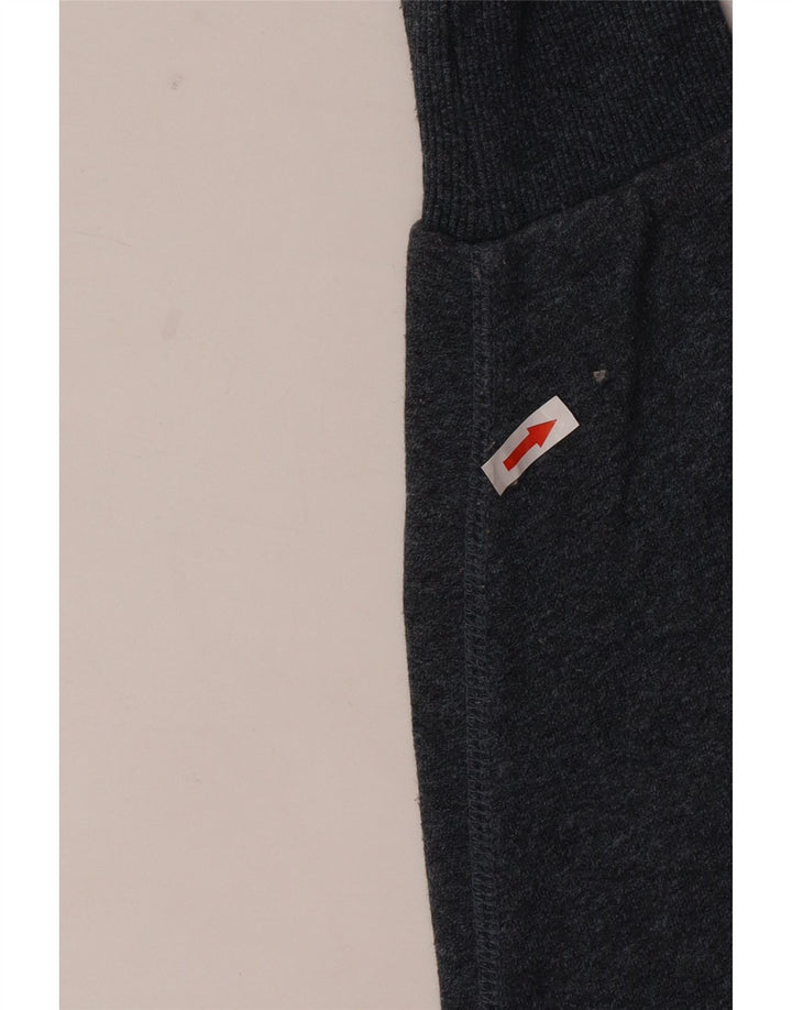 Felpa grafica da uomo Superdry Maglione in cotone color block grigio medio