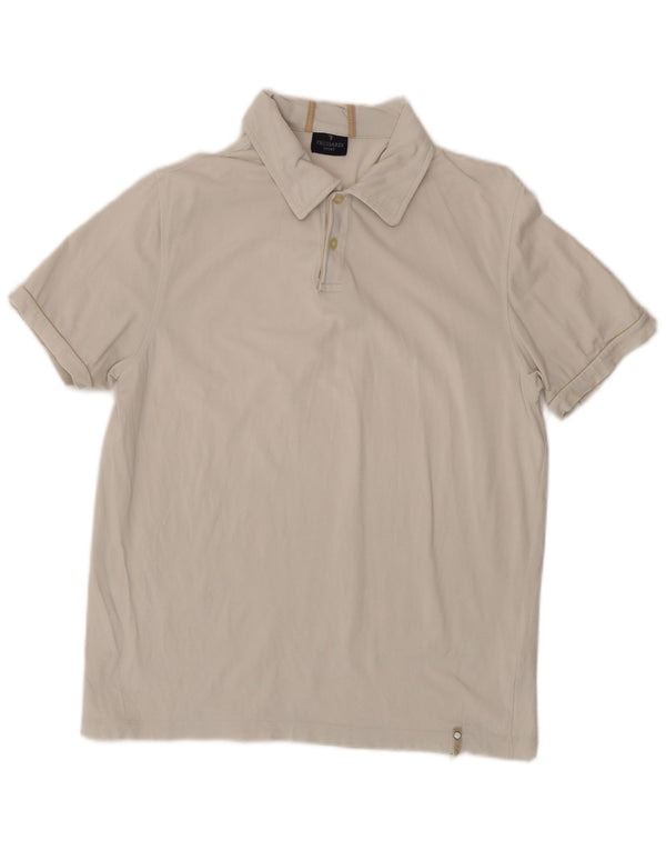 Polo Uomo Trussardi Large Bianca In Cotone