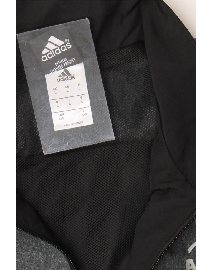 Giacca da uomo Adidas All Blacks Graphic Tracksuit Large Black Colourblock