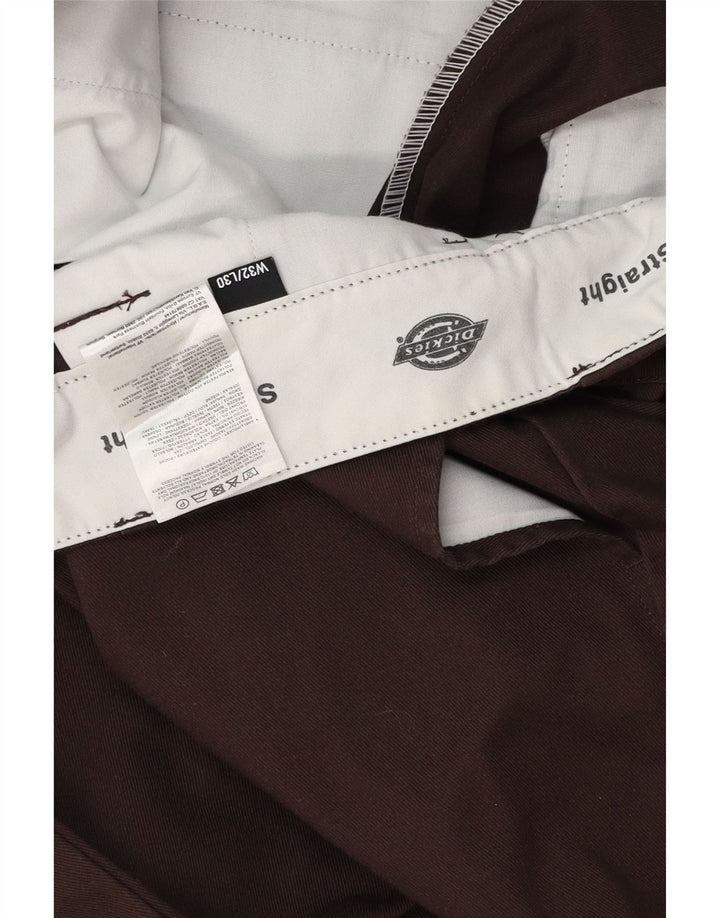 DICKIES Pantaloni chino dritti da uomo W32 L30 Poliestere marrone