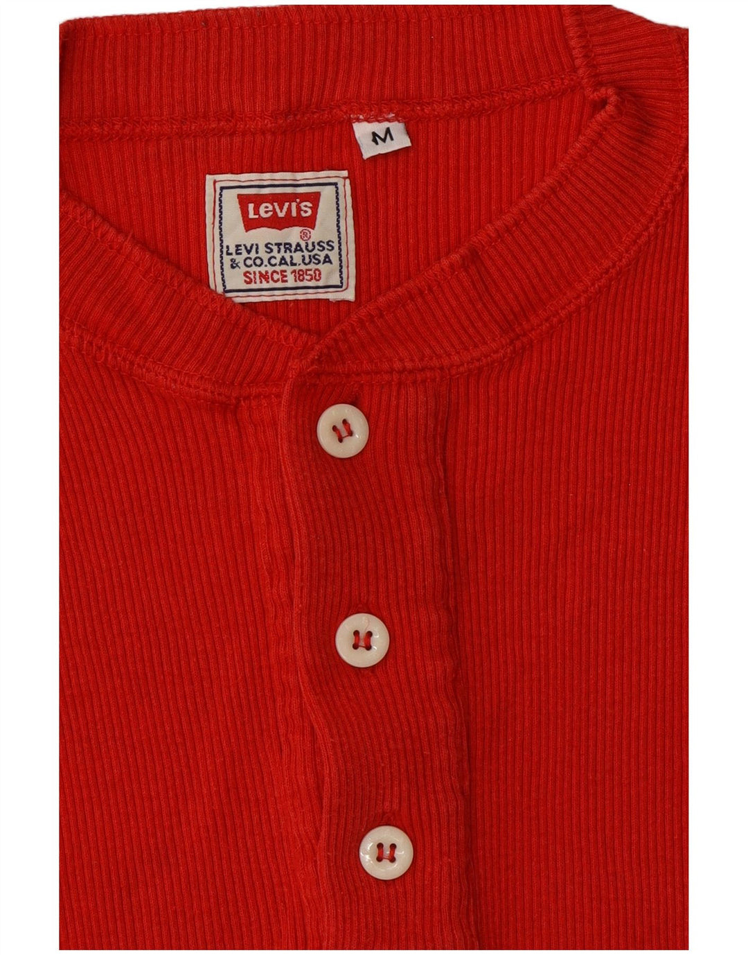 T-shirt da uomo LEVI'S rossa media in cotone
