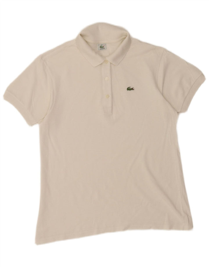 Polo da donna Lacoste taglia 40 media bianca