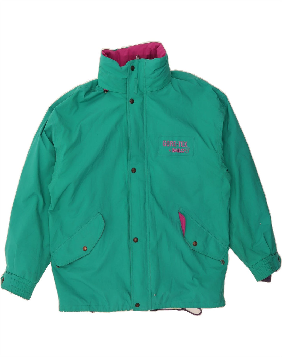 BAILO Mens Hooded Windbreaker Jacket IT 50 Large Green Vintage Bailo and Second-Hand Bailo from Messina Hembry 