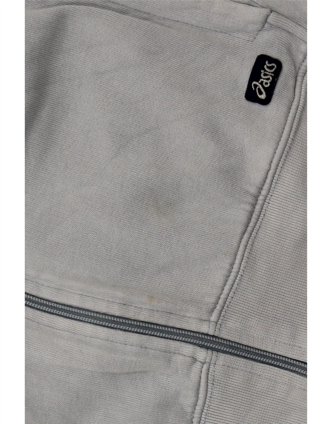Maglione con cappuccio e zip da donna Asics UK 16 grande cotone grigio