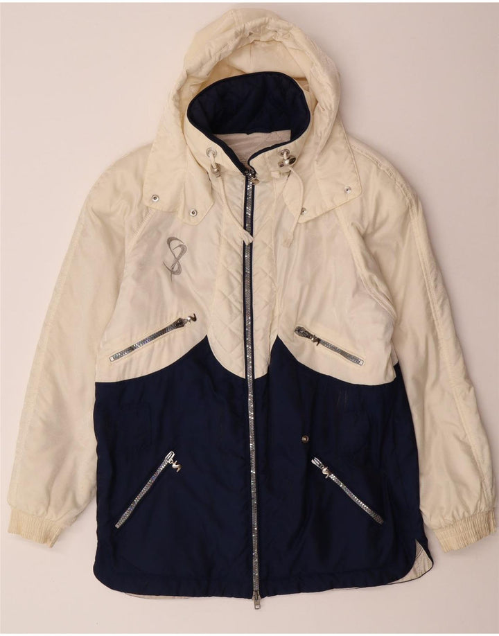 SPORTALM Cappotto giacca a vento con grafica oversize da donna EU 38 medio bianco sporco