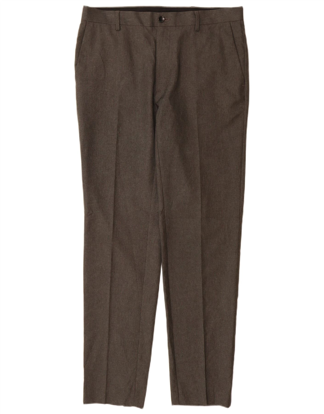 Pantaloni casual skinny da uomo Marks & Spencer W32 L31 poliestere grigio