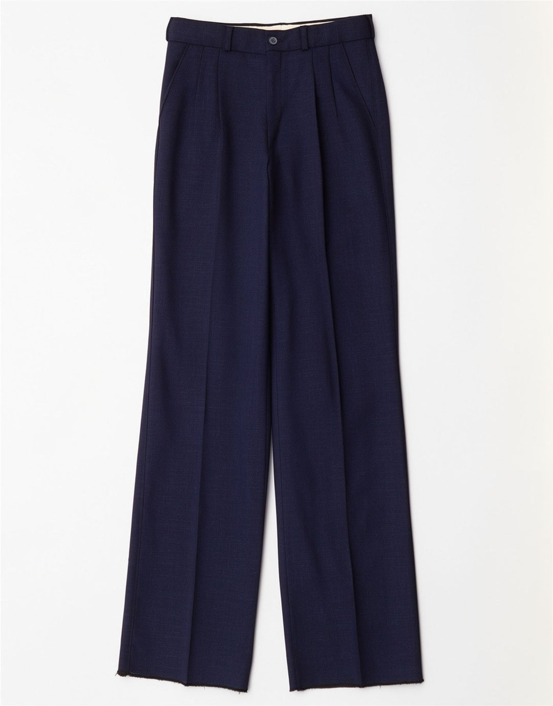 Pantaloni da abito vintage da uomo con pegging W25 L35 blu navy