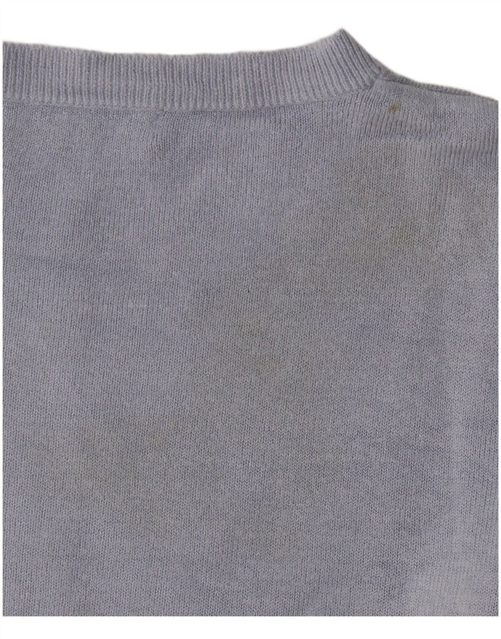 Maglione maglione girocollo oversize da donna Marks & Spencer UK 10 piccolo blu