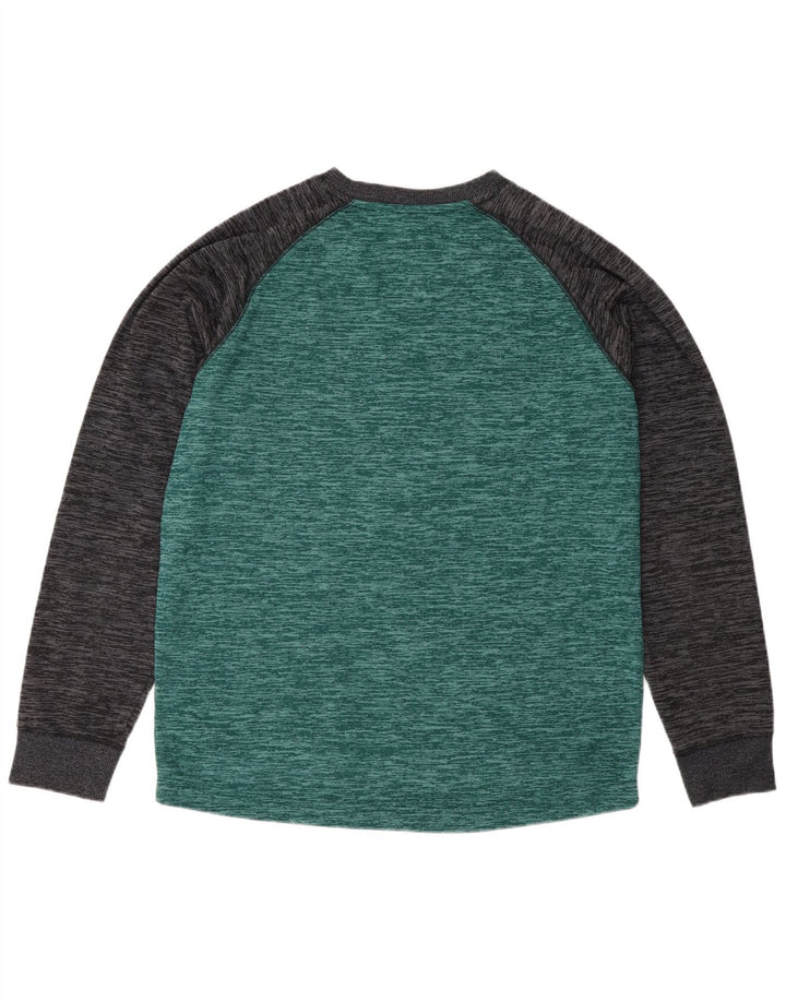 Top da uomo O'Neill a maniche lunghe in poliestere color block verde medio