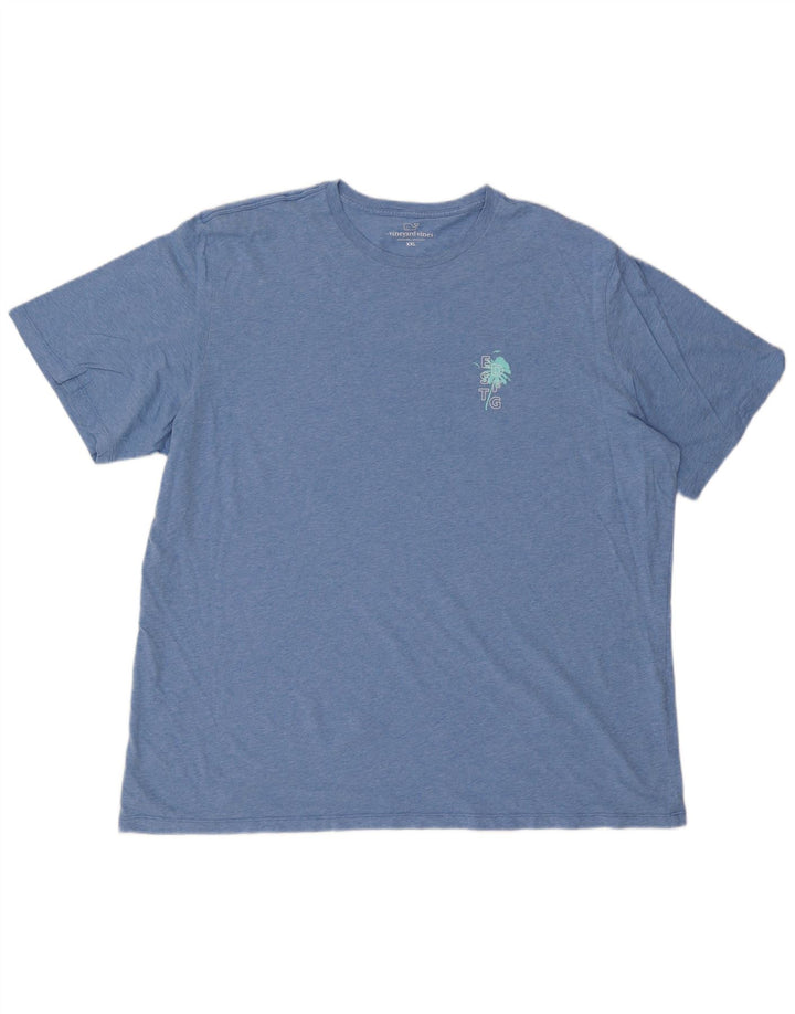 VINEYARD VINES T-shirt grafica da uomo 2XL cotone blu