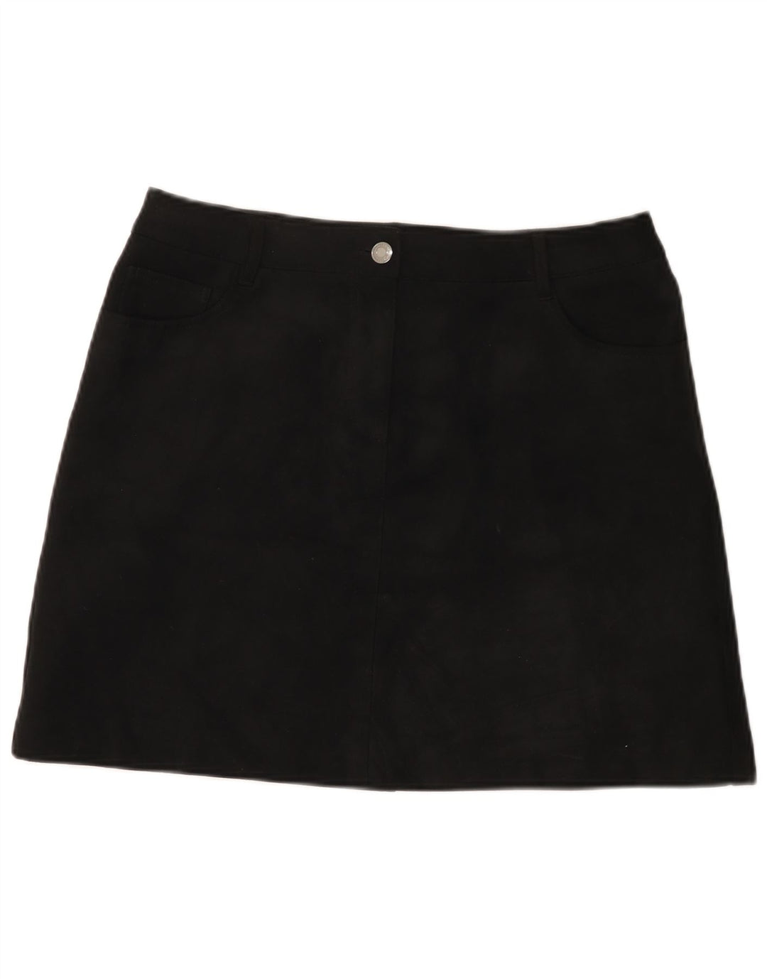Minigonna da donna Marks & Spencer UK 14 grande W32 poliestere nero