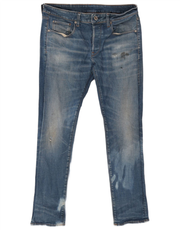 Jeans skinny da uomo G-Star W32 L32 cotone blu