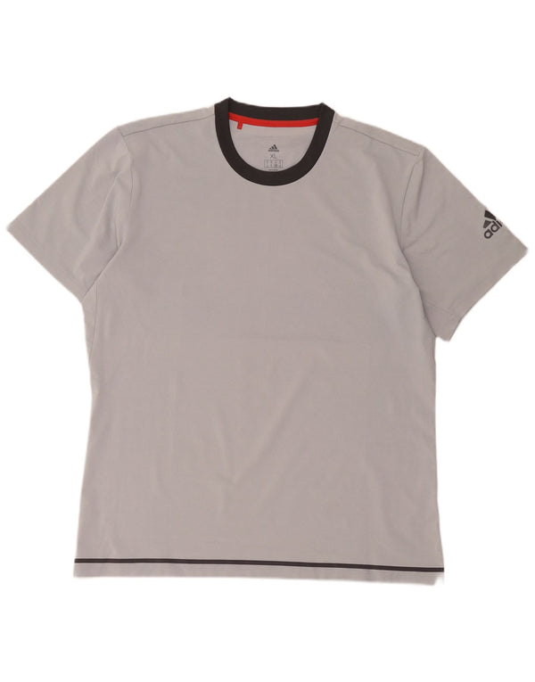 T-shirt grafica da uomo Adidas Top XL poliestere grigio