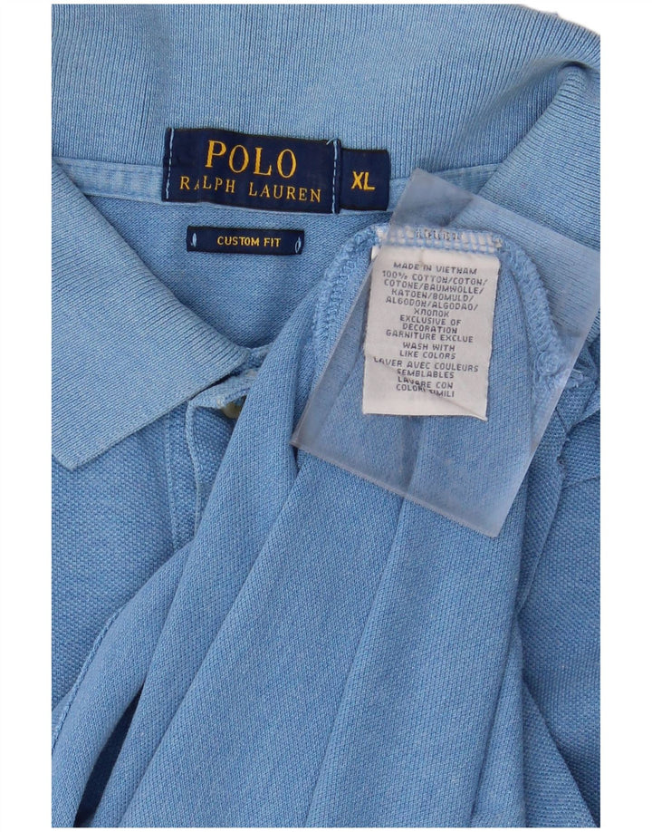 POLO RALPH LAUREN Polo da uomo su misura XL in cotone blu