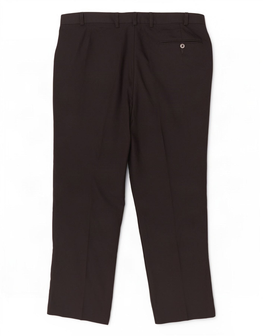 Pantaloni da abito dritti da uomo Marks & Spencer W36 L29 poliestere nero