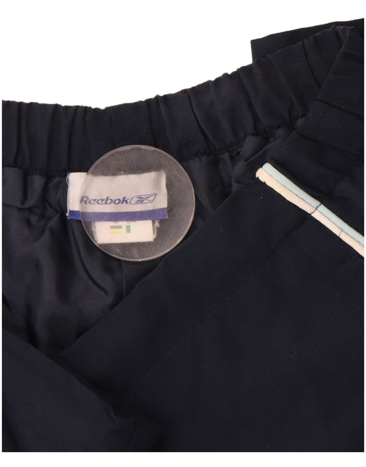Pantaloni da tuta Reebok da donna Capri UK 14 Large in poliestere blu navy