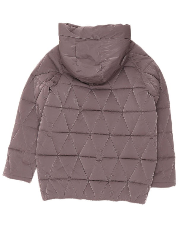 Cappotto imbottito con cappuccio per bambina Benetton 15-16 anni 2XL Poliestere grigio