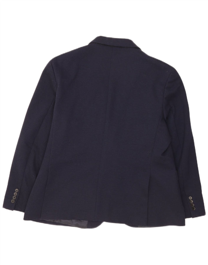 Giacca blazer a 2 bottoni Marks & Spencer da uomo UK 46 XL poliestere blu navy