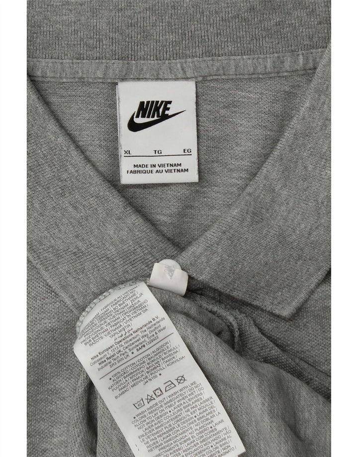 Polo Nike Uomo XL in cotone grigio