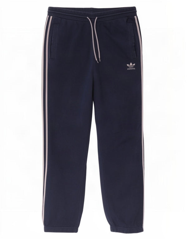 Pantaloni da tuta da uomo Adidas Joggers grandi in cotone blu navy