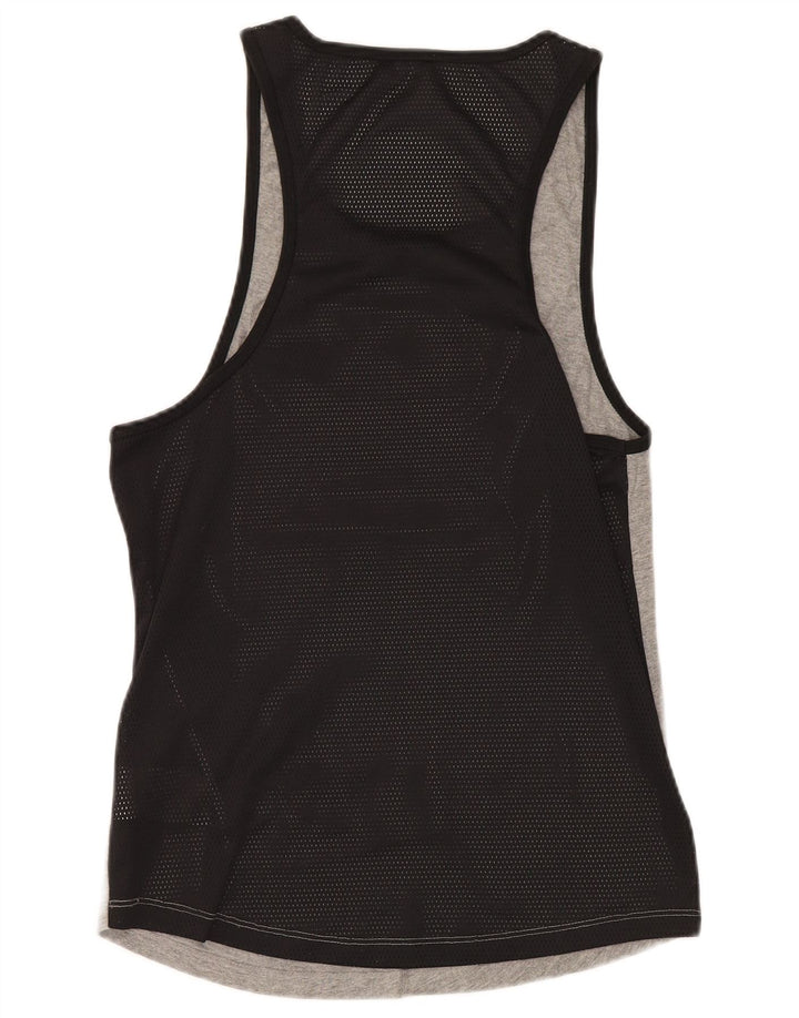 Jack & Jones Canottiera grafica da uomo piccola in cotone chiazzato grigio
